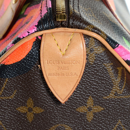 Louis Vuitton Monogram Roses Speedy 30 6 of 7