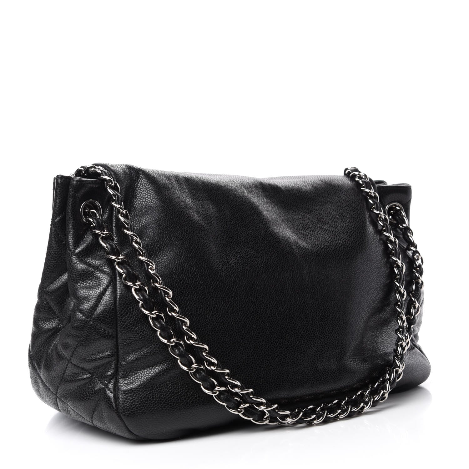 Chanel Caviar Timeless CC Accordion Flap Black 3 of 10