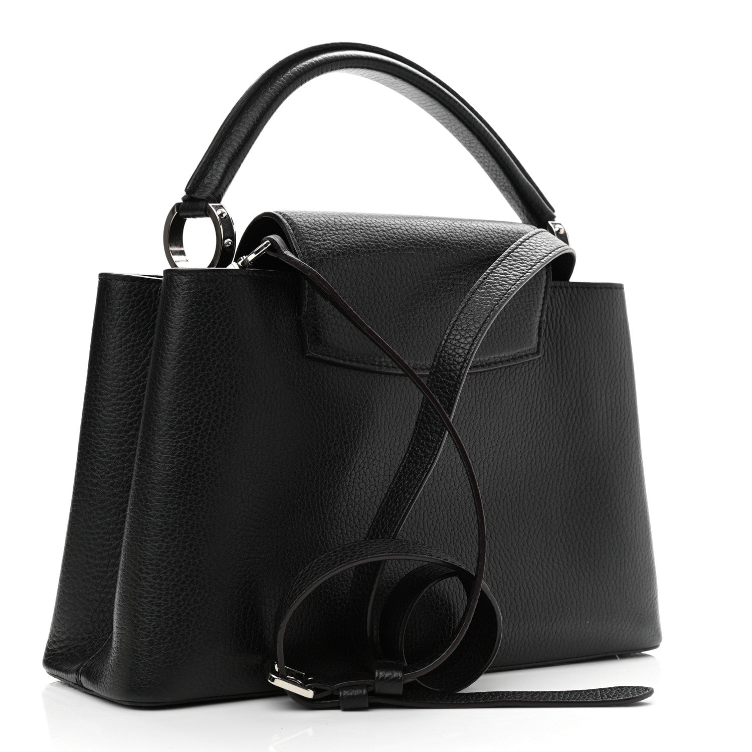 Louis Vuitton Taurillon Capucines PM Black 3 of 10