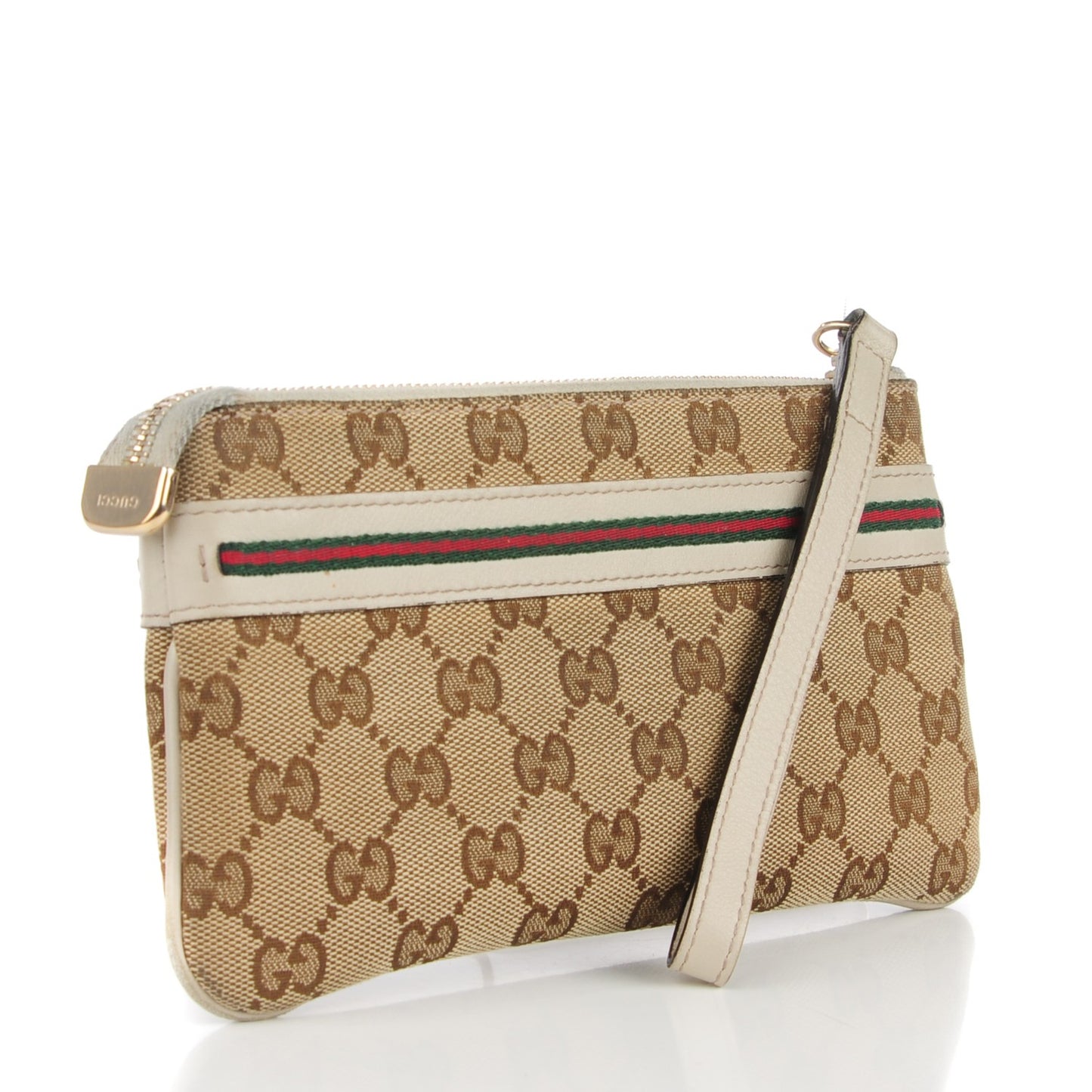 Monogram Mayfair Wristlet Off White