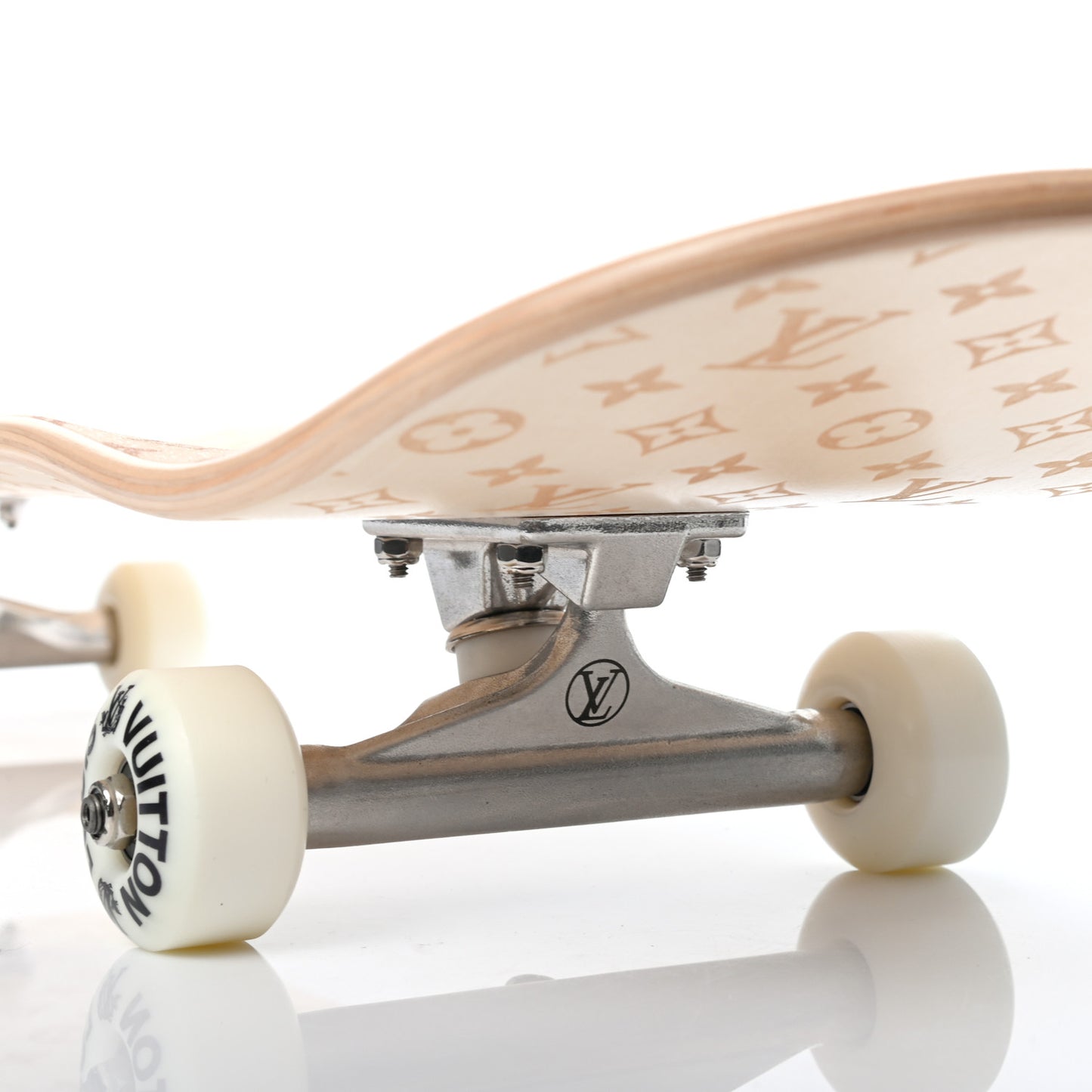 Maple Wood Monogram Skateboard Brown