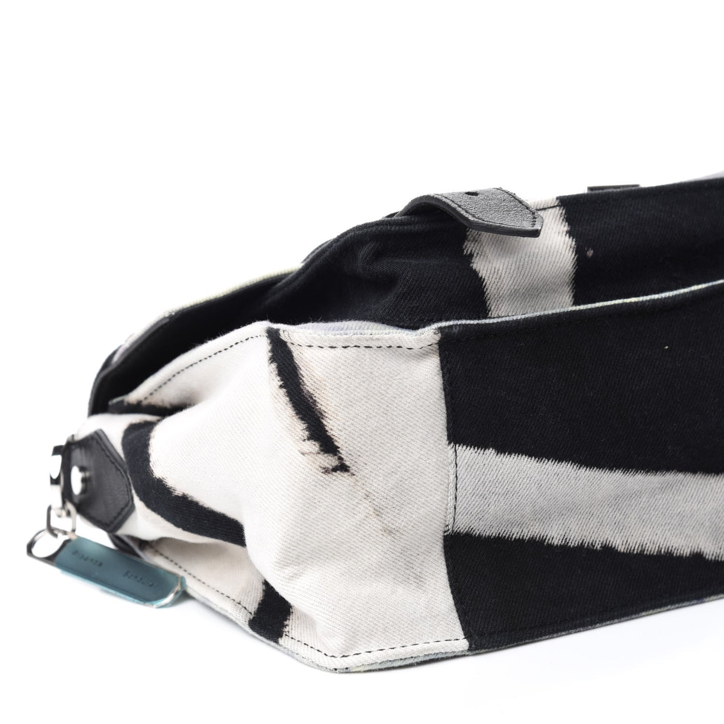 Canvas Tie Dye Tiny PS1 Satchel Black Lime