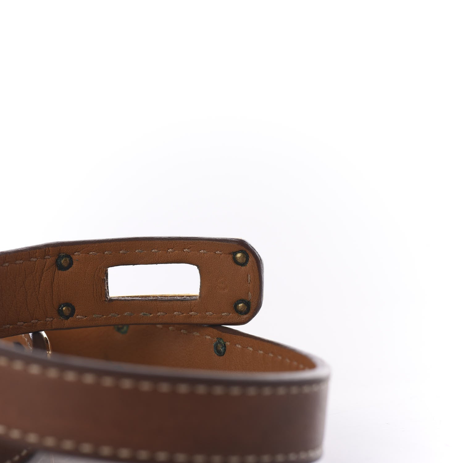 Hermes Barenia Kelly Double Tour Bracelet S Fauve 4 of 5