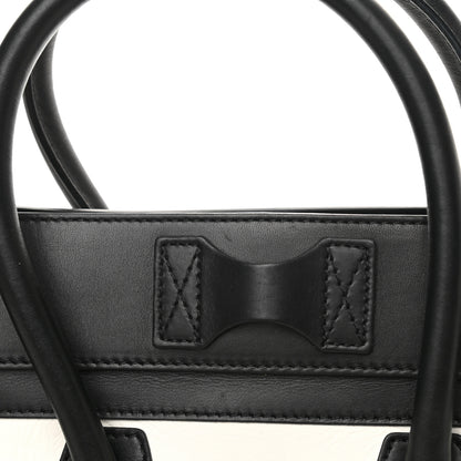 Celine Bullhide Calfskin Mini Bi-Color Luggage Black White 12 of 12