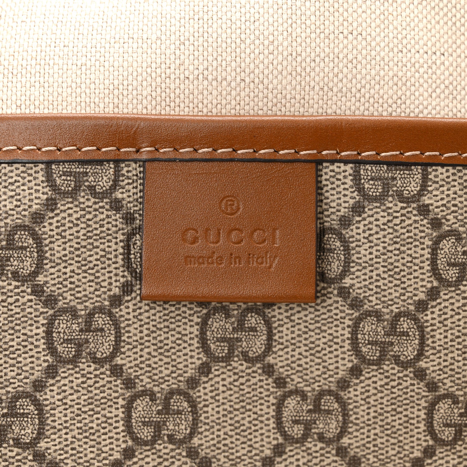 Gucci GG Plus Monogram Medium Signature Web Loop Tote Light Brown 6 of 11