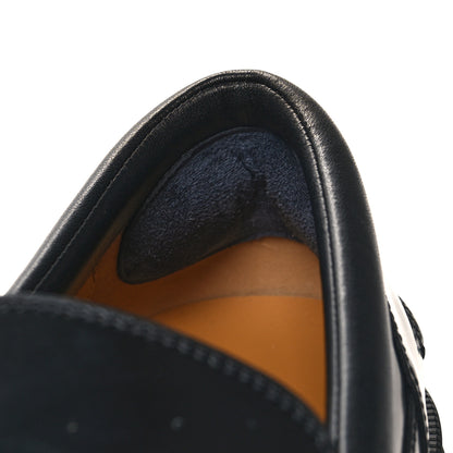 Gucci Magnum Calfskin Horsebit Mens Platform Lug Sole Loafers 8 Black 9 of 10