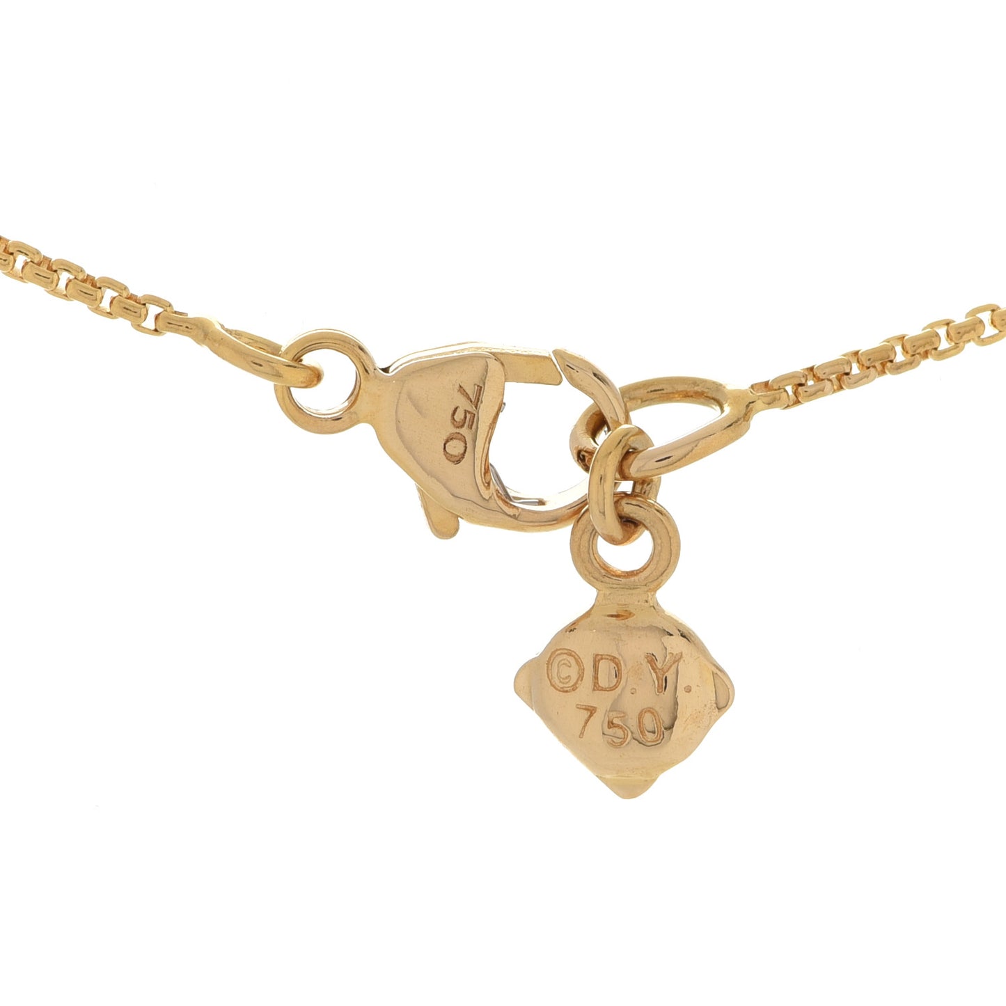 18K Yellow Gold Diamond Le Petit Coeur Heart Pendant Necklace