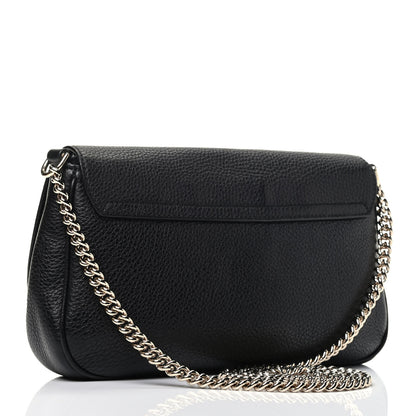 Gucci Pebbled Calfskin Medium Soho Flap Crossbody Black 2 of 8