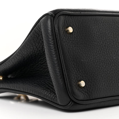 Christian Dior Bullcalf Small Diorissimo Tote Black Rose Indien 9 of 11