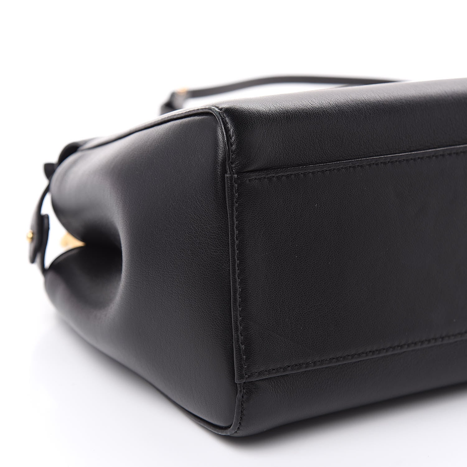 Fendi Nappa Mini Peekaboo Iconic Satchel Black 9 of 11