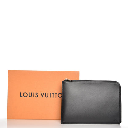 Louis Vuitton Calfskin Souple Pochette Jour PM Black 8 of 8