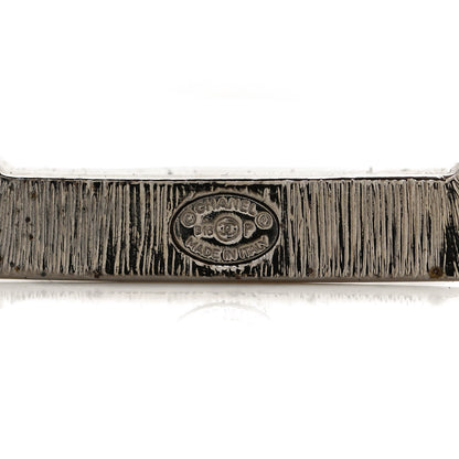 Chanel Crystal CC Brooch Silver 5 of 5