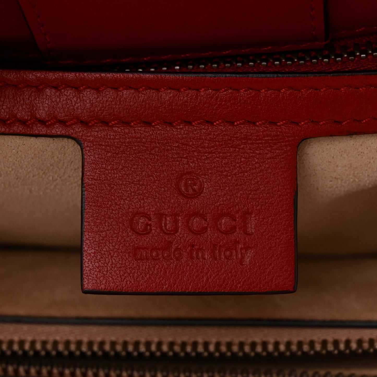 Calfskin Matelasse Small GG Marmont Tote Hibiscus Red