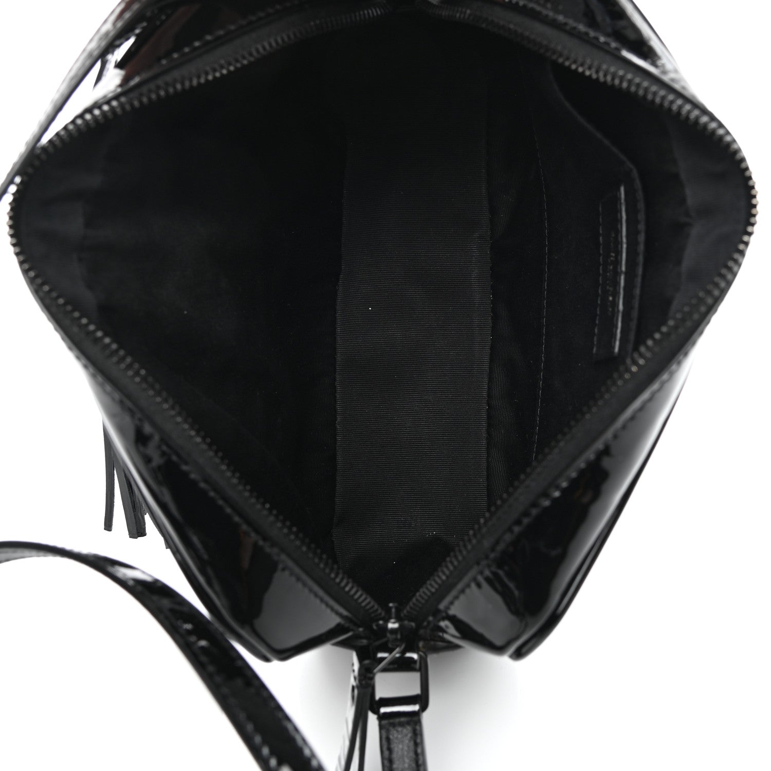 Saint Laurent Patent Calfskin Matelasse Monogram Lou Camera Bag Black 5 of 11