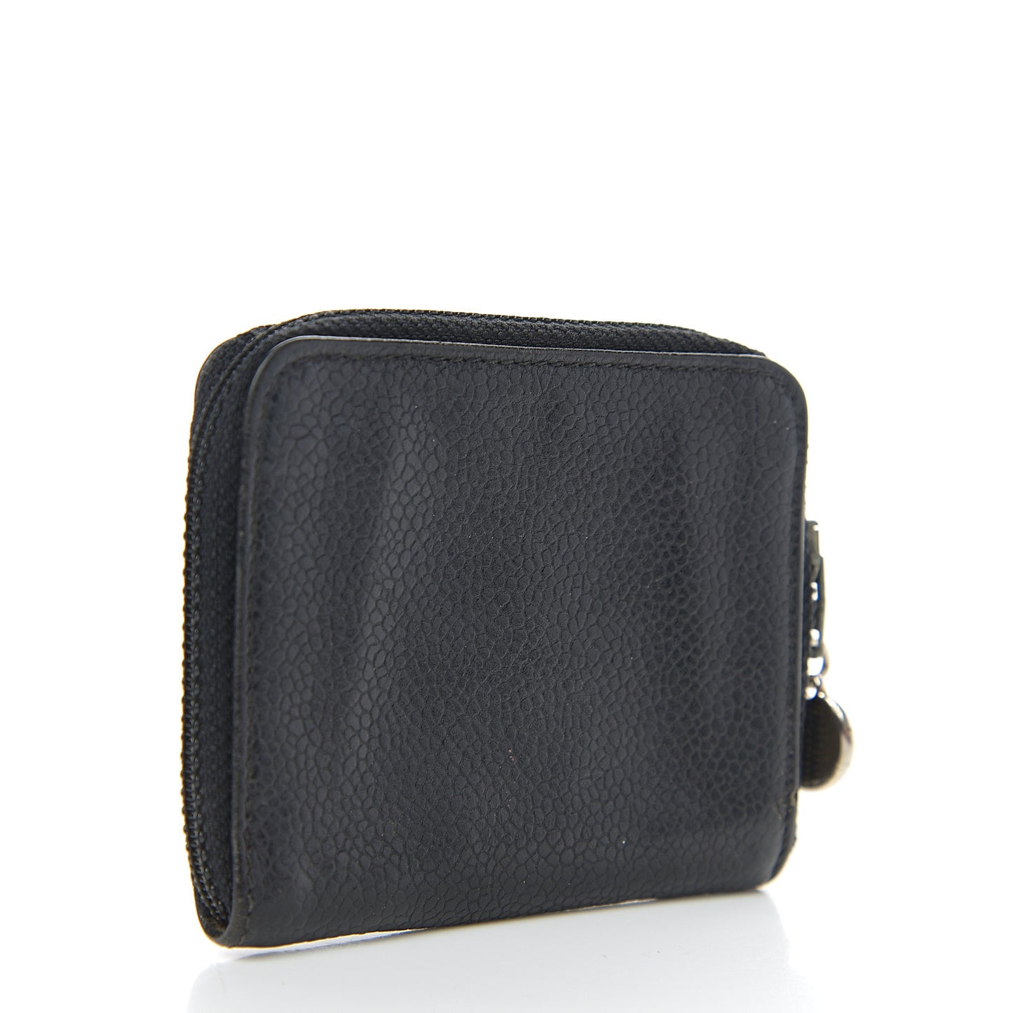 Caviar Timeless CC Zip Around Coin Purse Black