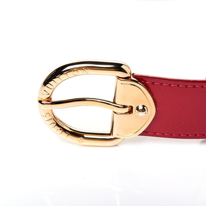 Louis Vuitton Vernis Ceinture 30mm Belt 90 36 Rouge 7 of 9