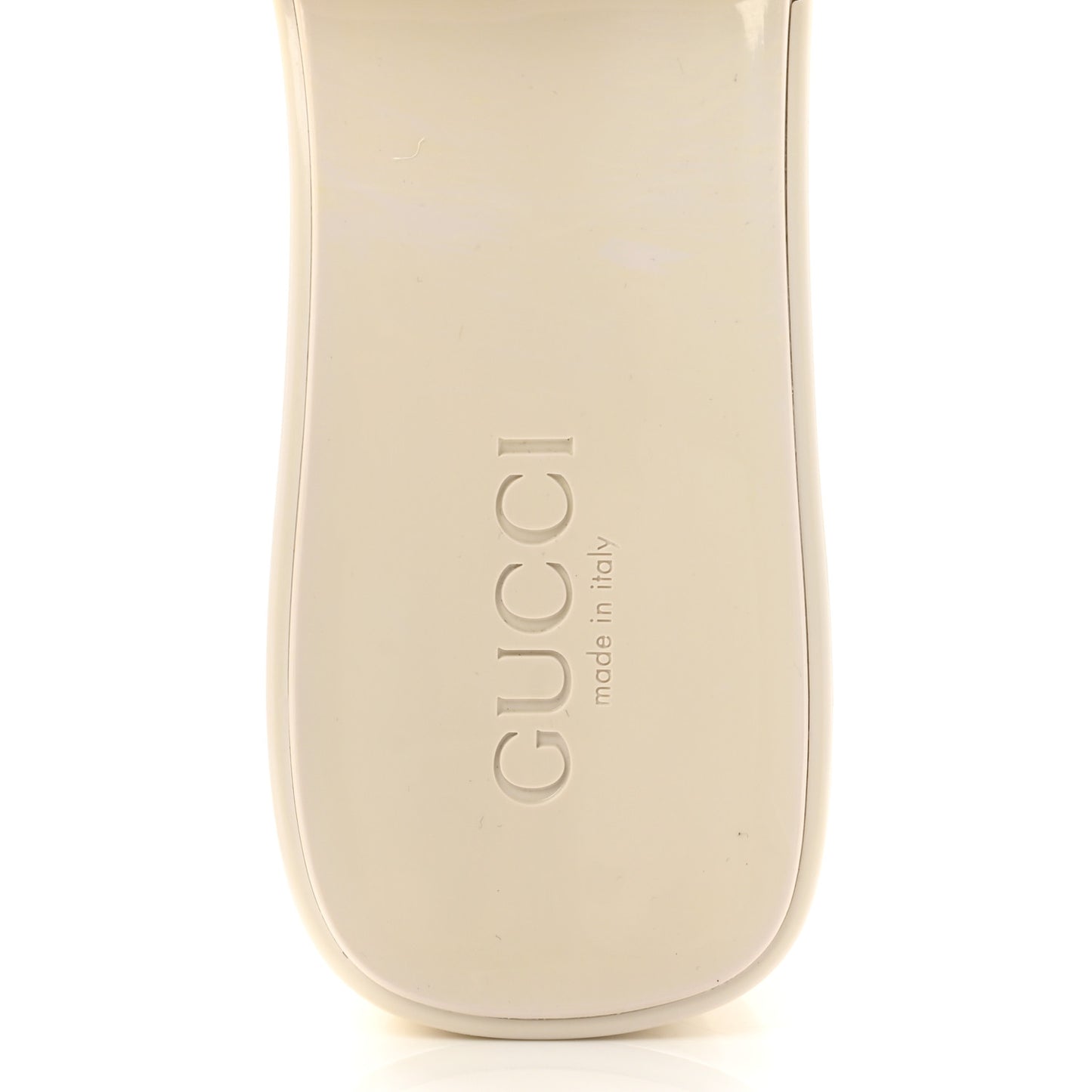 Rubber Gucci Logo Womens Platform 20/60mm Slide Sandals 40 Mystic White