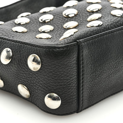 Khaite Pebbled Sport Calfskin Studded Small Elena Black 7 of 8