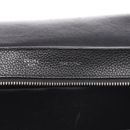 Celine Drummed Calfskin Suede Medium Trapeze Black 6 of 10