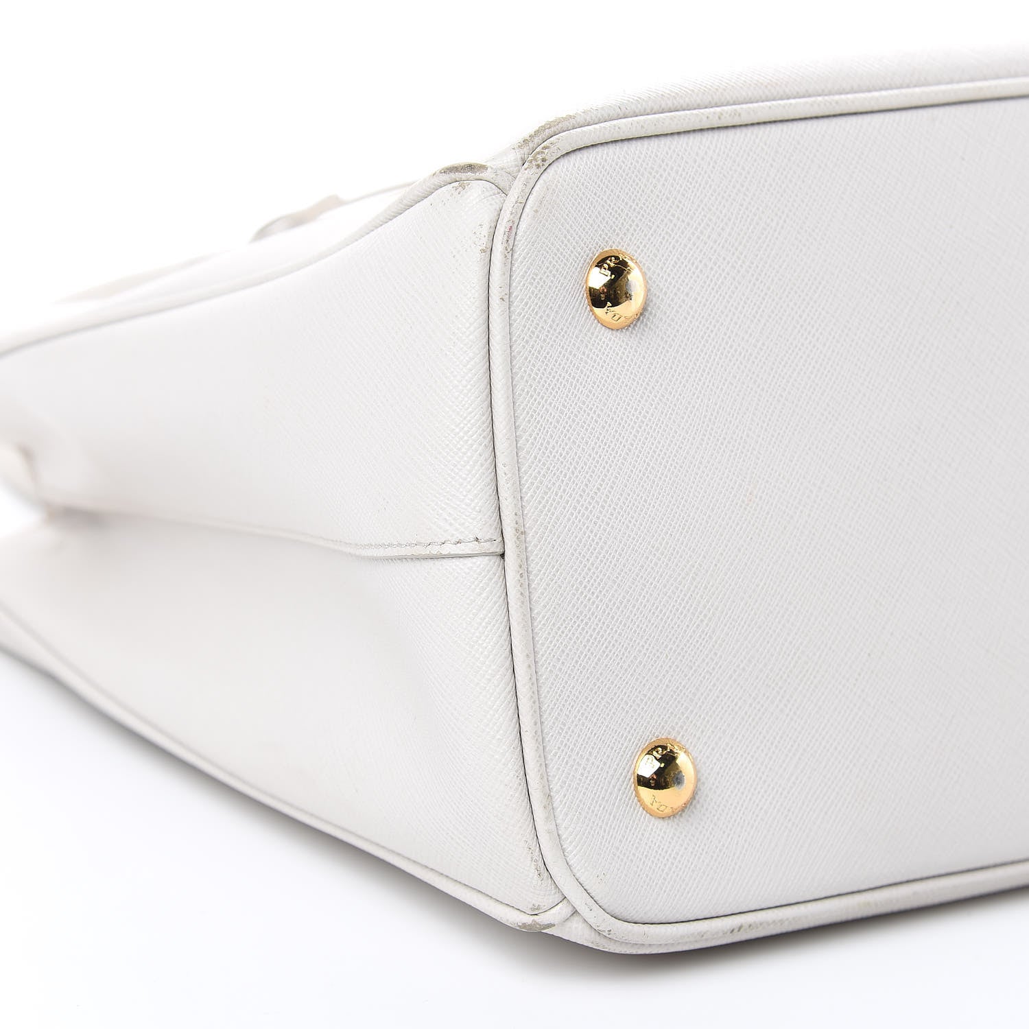 Prada Saffiano Lux Medium Tote Talco 9 of 20