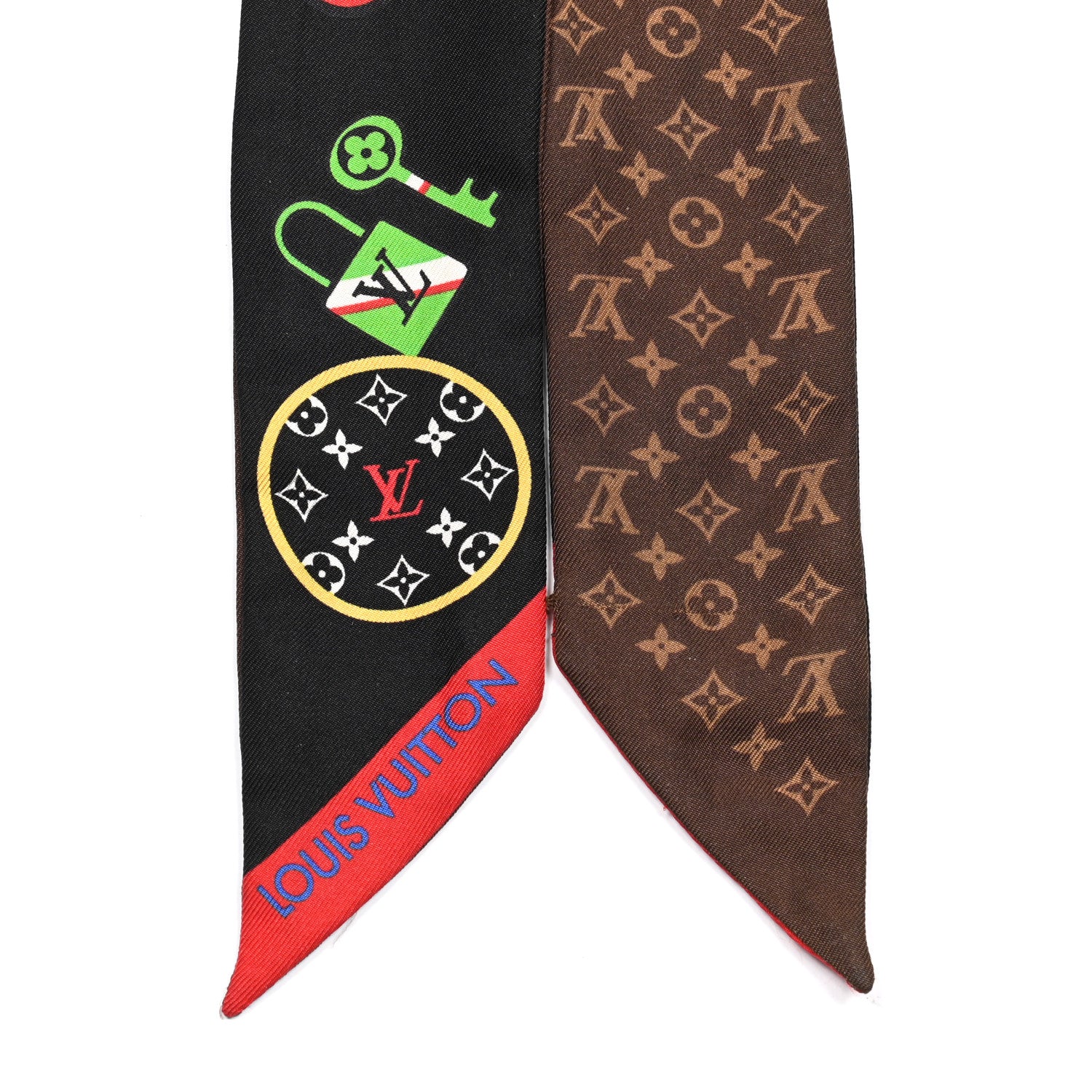 Louis Vuitton Silk Monogram LV Stories BB Bandeau Black 5 of 6
