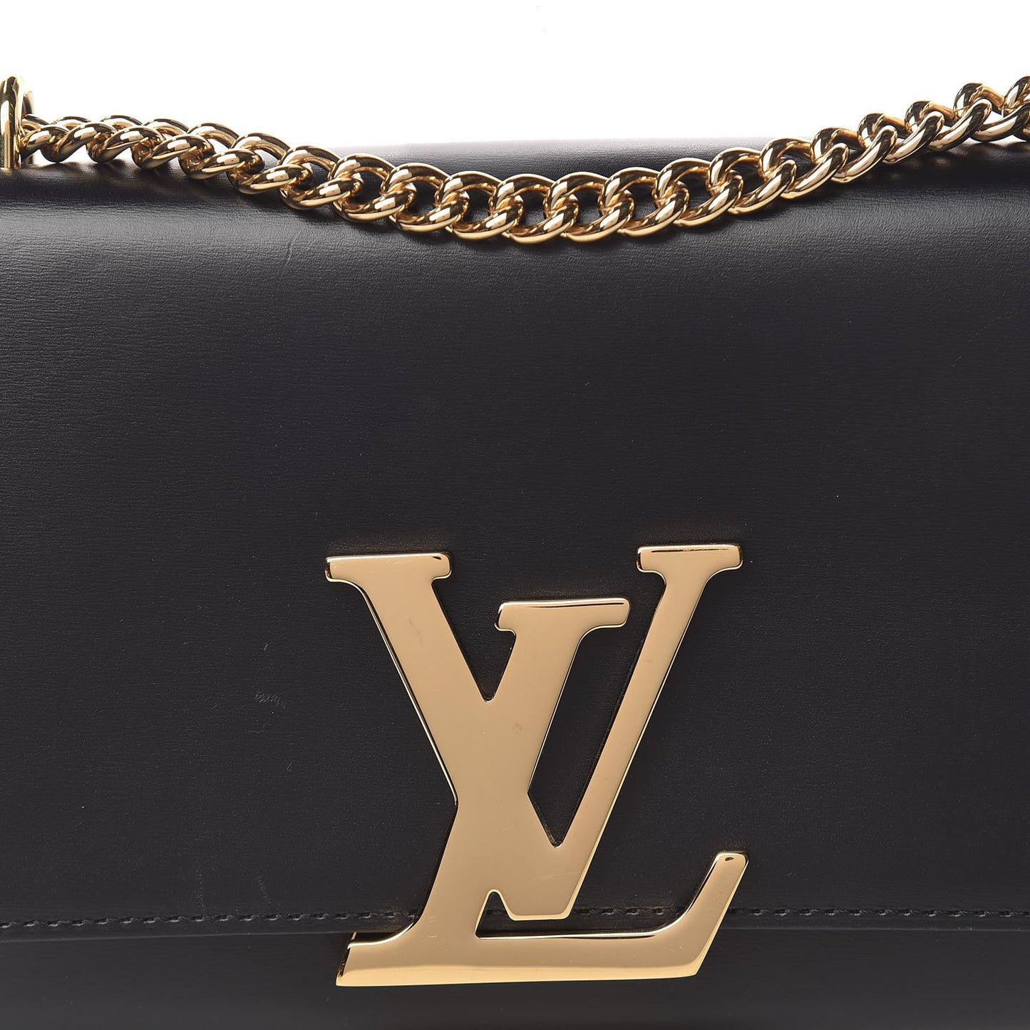 Calfskin Chain Louise MM Black