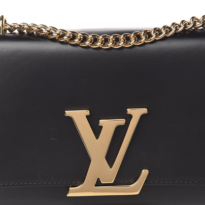 Louis Vuitton Calfskin Chain Louise MM Black 11 of 13