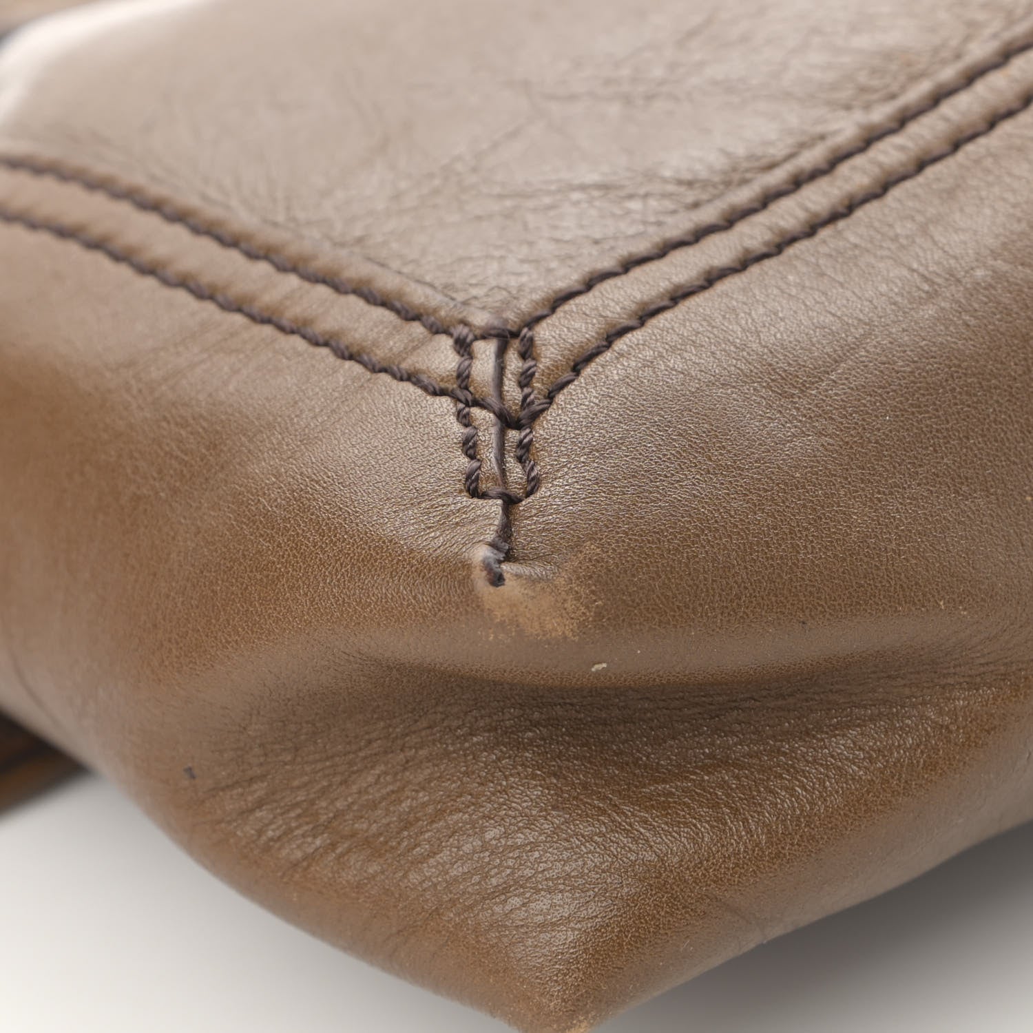 Fendi Vitello Acqua Maxi Baguette Bag Saddler 11 of 16