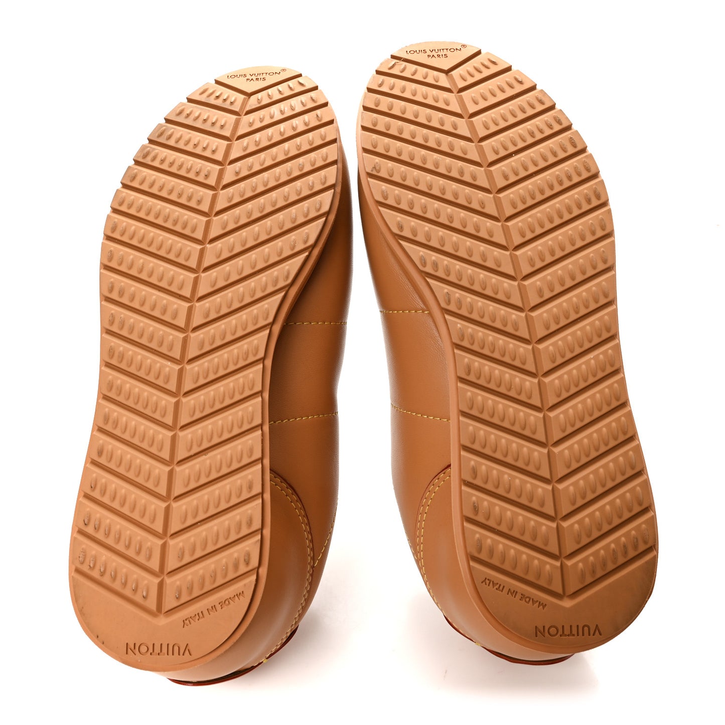 Lambskin Vachetta Mens LV Buttersoft Sneakers 9.5 Beige