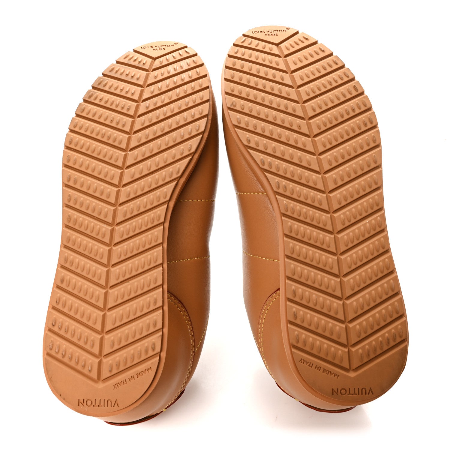 Louis Vuitton Lambskin Vachetta Mens LV Buttersoft Sneakers 9.5 Beige 6 of 9