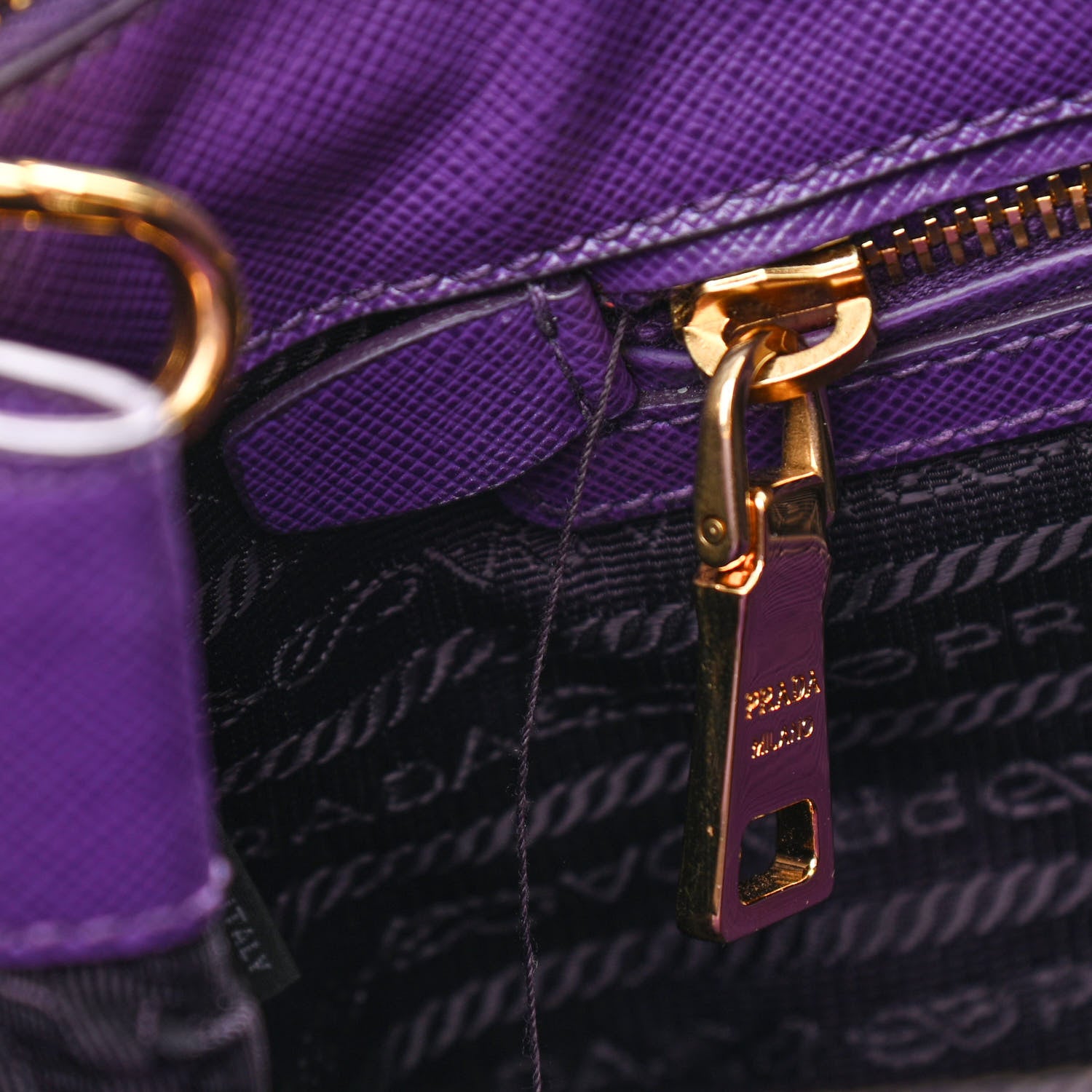 Prada Saffiano Medium Galleria Double Zip Tote Viola 8 of 12