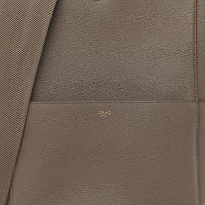 Celine Soft Grained Calfskin Sangle Bucket Bag Taupe 7 of 9
