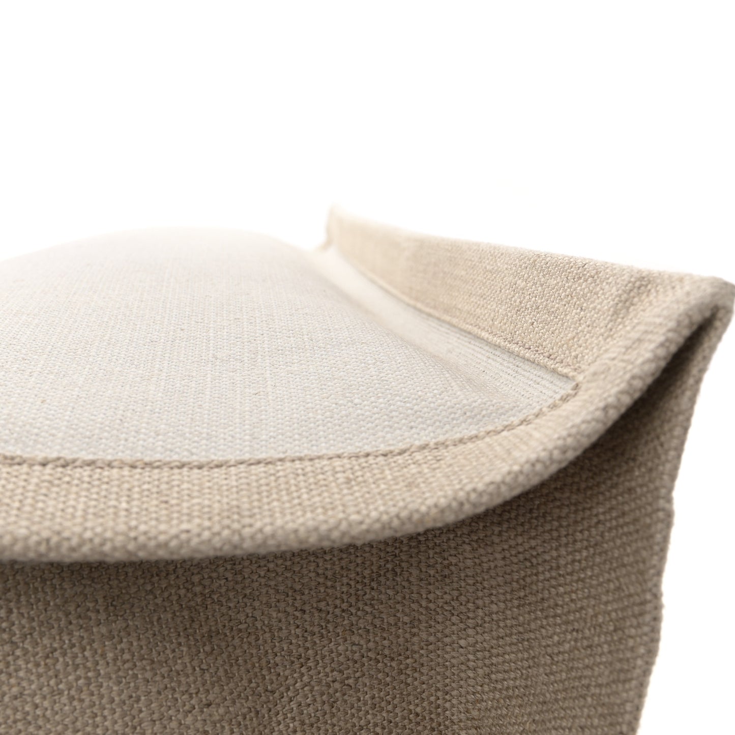 Linen Calfskin Rive Gauche Tote Optic White