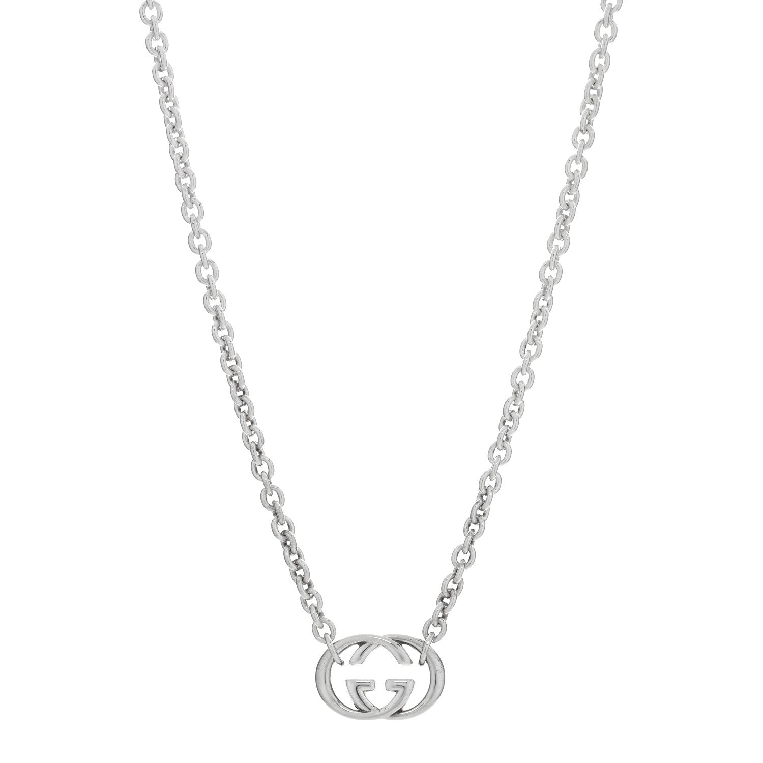 Gucci Sterling Silver Britt Necklace 1 of 5