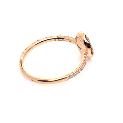 Cartier 18K Pink Gold Diamond Etincelle De Cartier Cluster Ring 51 5.75 4 of 7