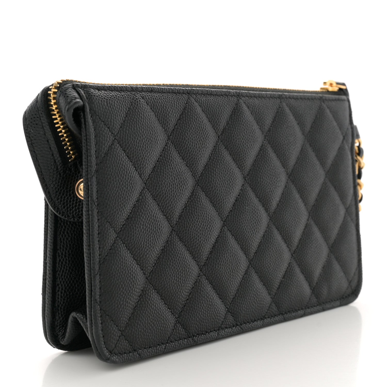 Chanel Caviar Quilted Polly Pocket Pouch Black 3 of 7