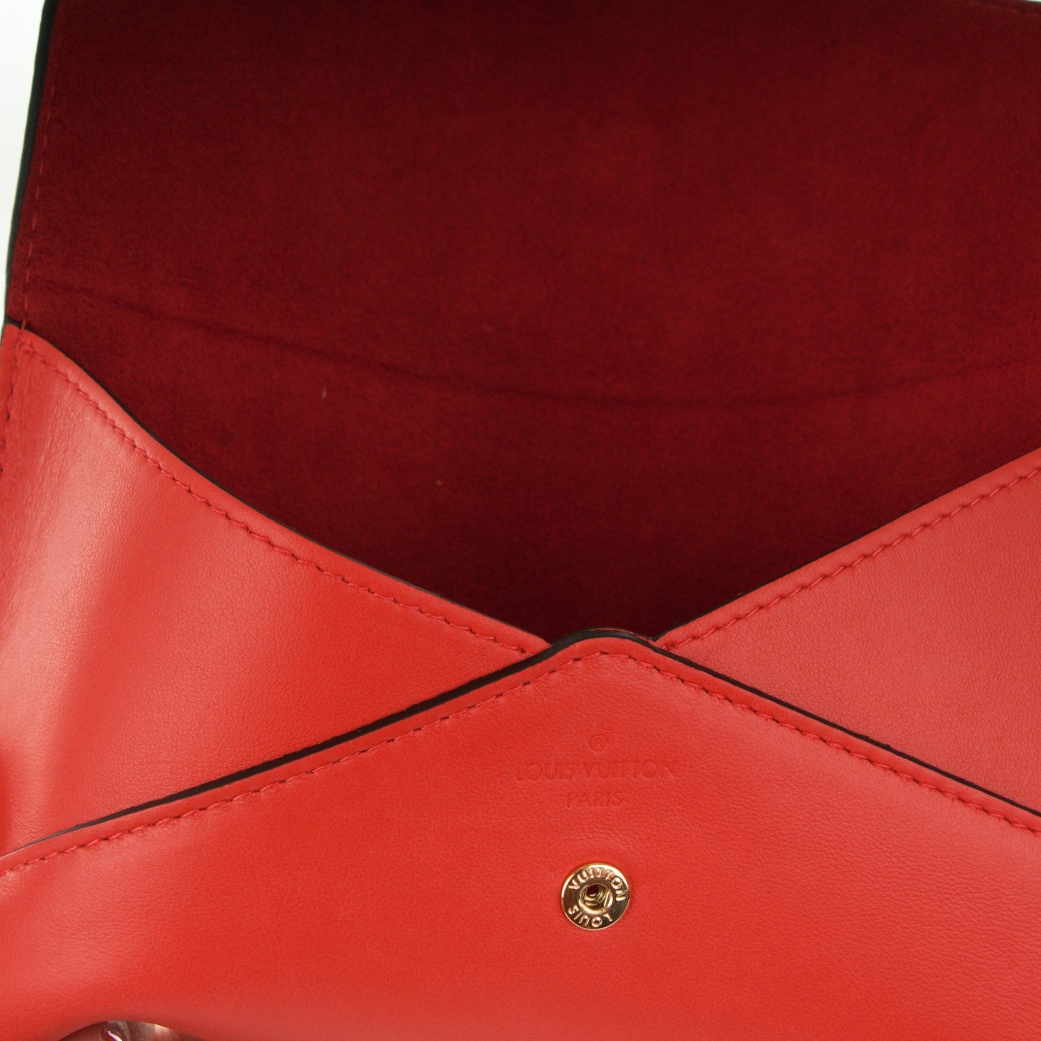 Louis Vuitton Veau Cachemire Chinese New Year Rooster Envelope Pouch Red 7 of 8