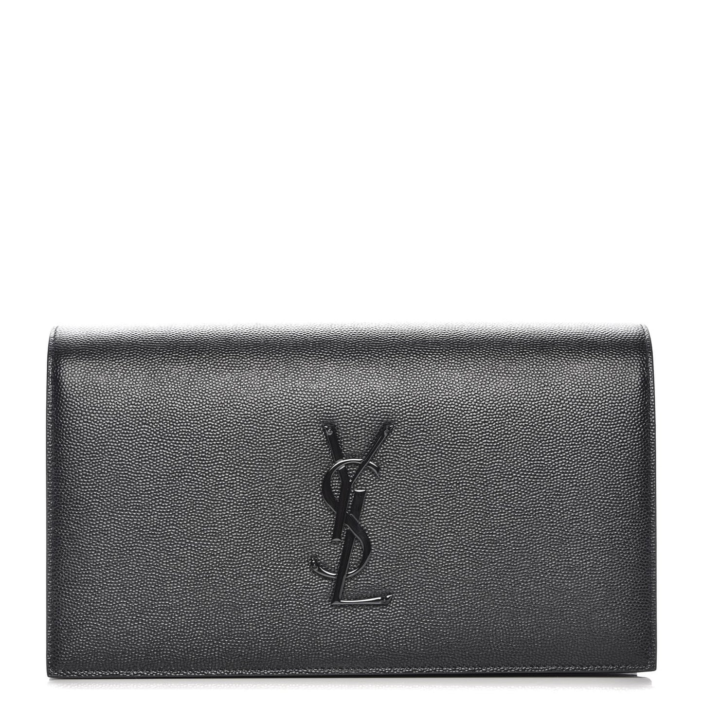Grain De Poudre Classic Monogram Kate Clutch Black