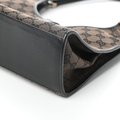 Gucci Monogram Bardot Shoulder Bag Black 9 of 9