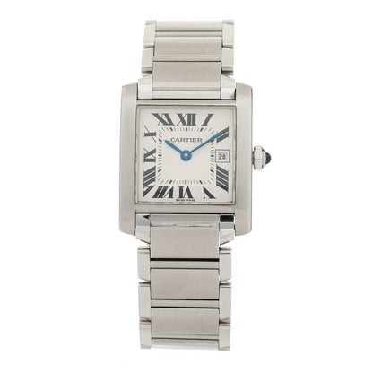 Cartier Stainless Steel 25mm Tank Francaise Quartz Watch 1 of 4