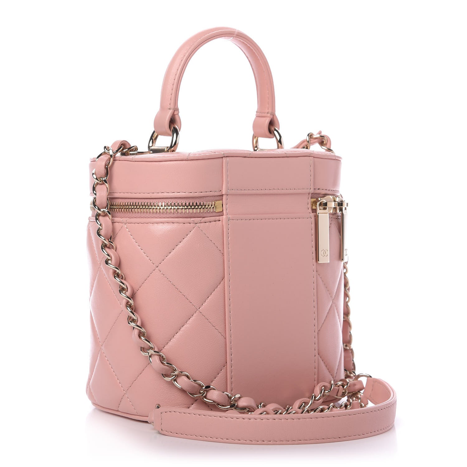 Chanel Lambskin Quilted Trendy Vanity Case Pink 3 of 10