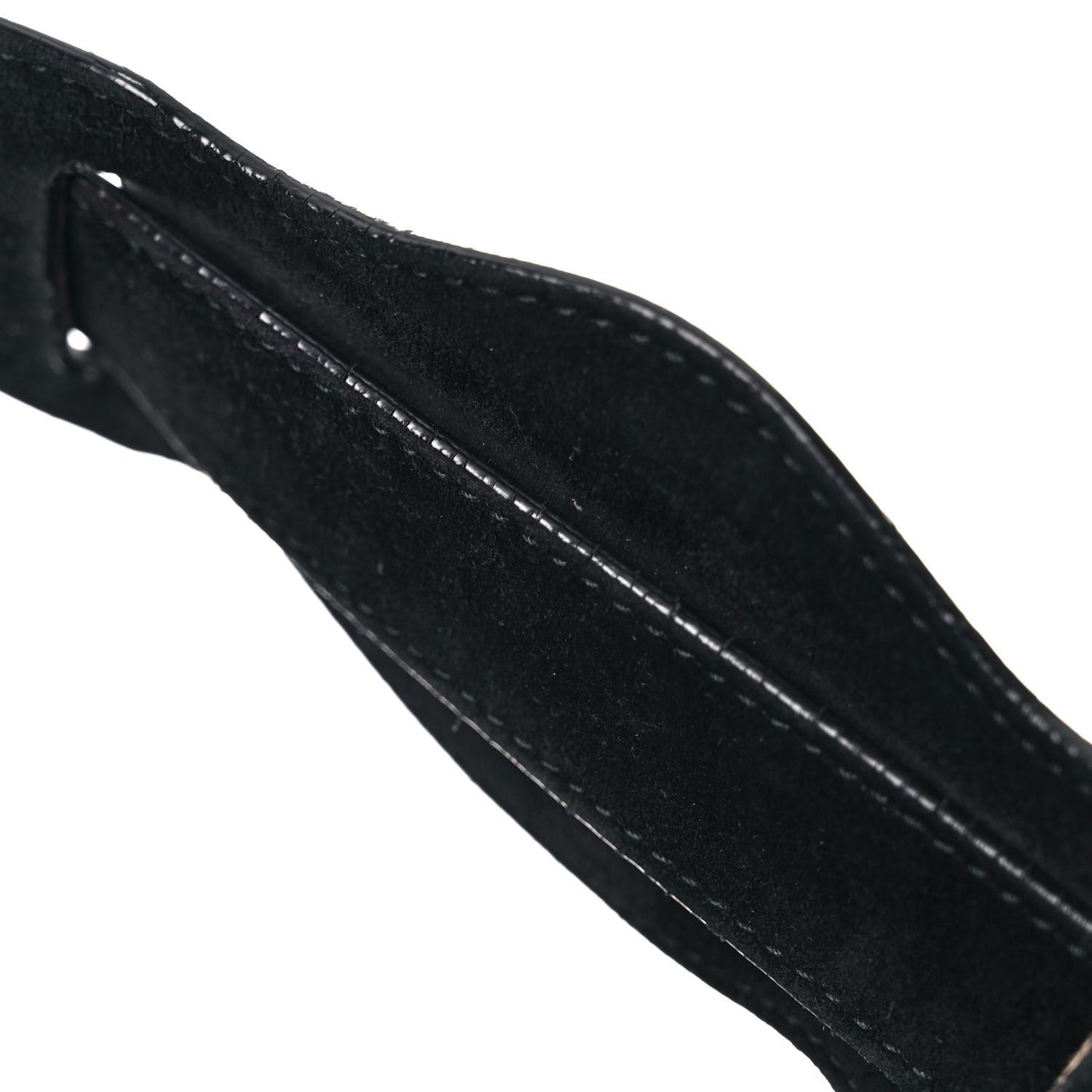 Baby Daim Suede Classic Silver Hardware City Black