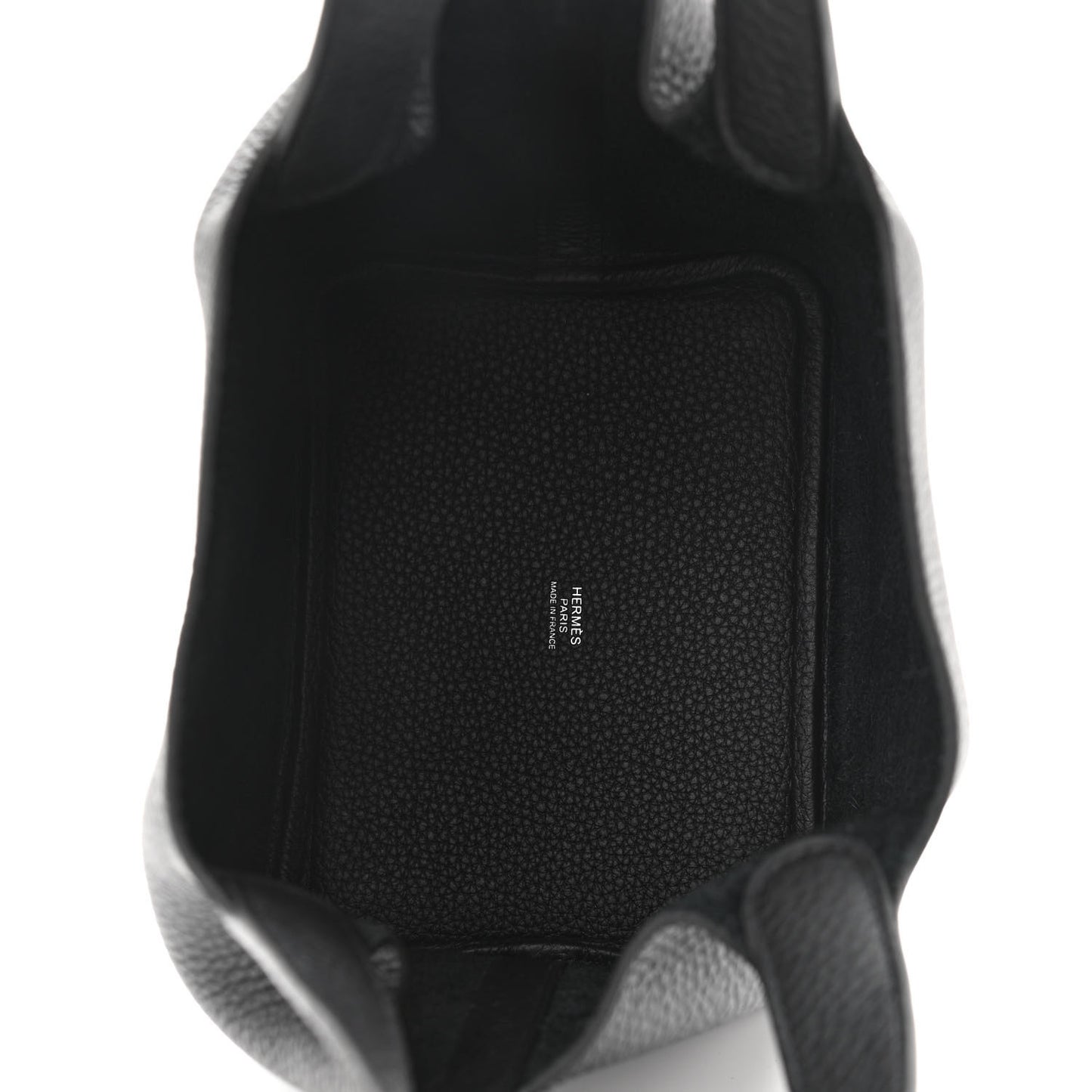 Taurillon Clemence Monochrome Picotin Lock 18 PM Black