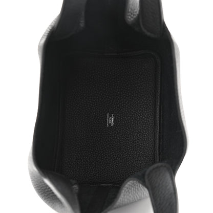 Hermes Taurillon Clemence Monochrome Picotin Lock 18 PM Black 5 of 11