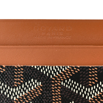 Goyard Goyardine Saint Sulpice Card Holder Black Gold 6 of 7
