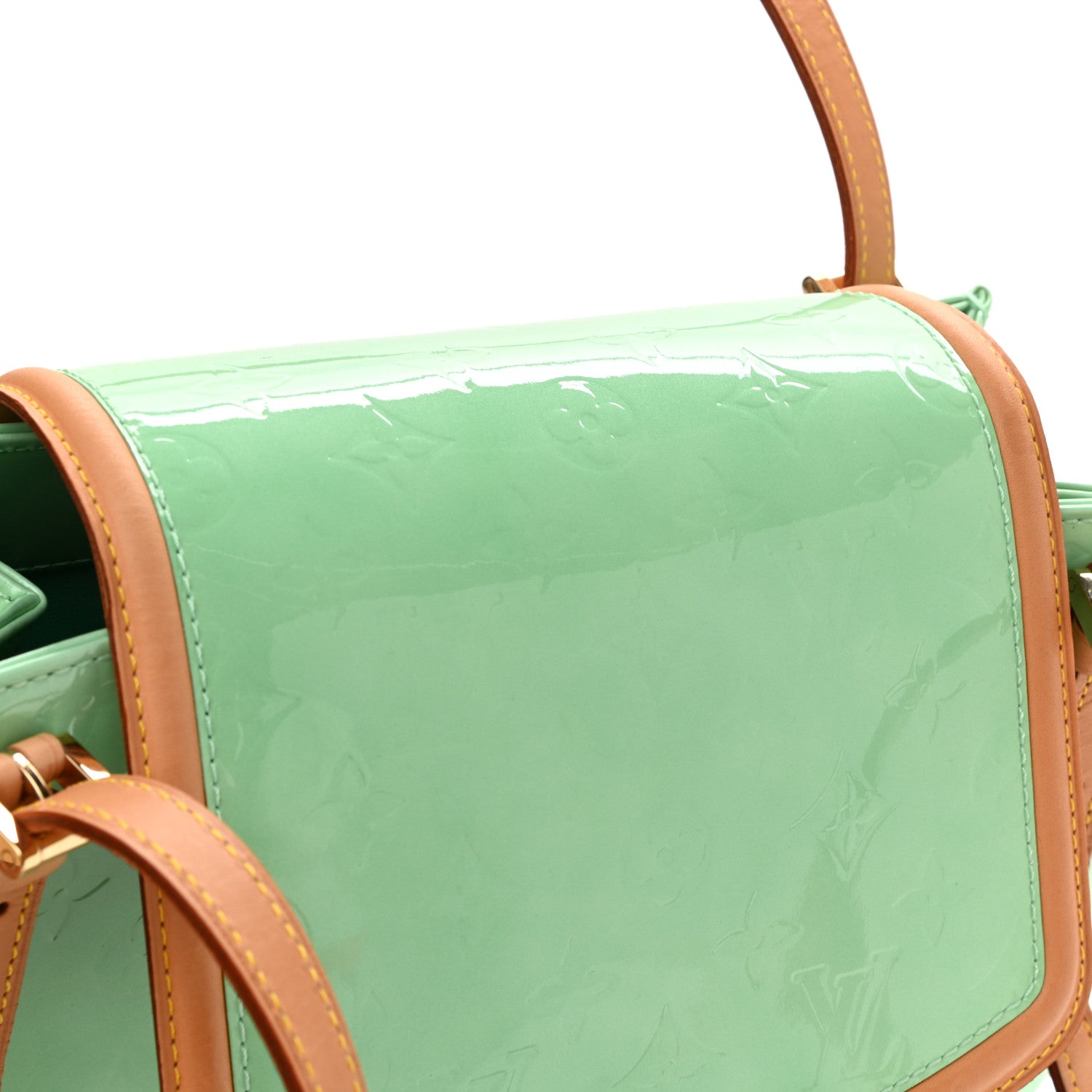 Louis Vuitton Vernis Biscayne Bay GM Peppermint 21 of 21