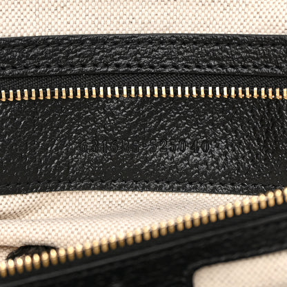 Gucci Jacquard Black Denim GG Monogram Medium Ophidia Shopping Tote Black Ivory 7 of 10