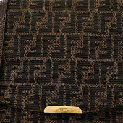 Fendi Zucca Vitello Artic Messenger Bag Tobacco Castagna 9 of 13