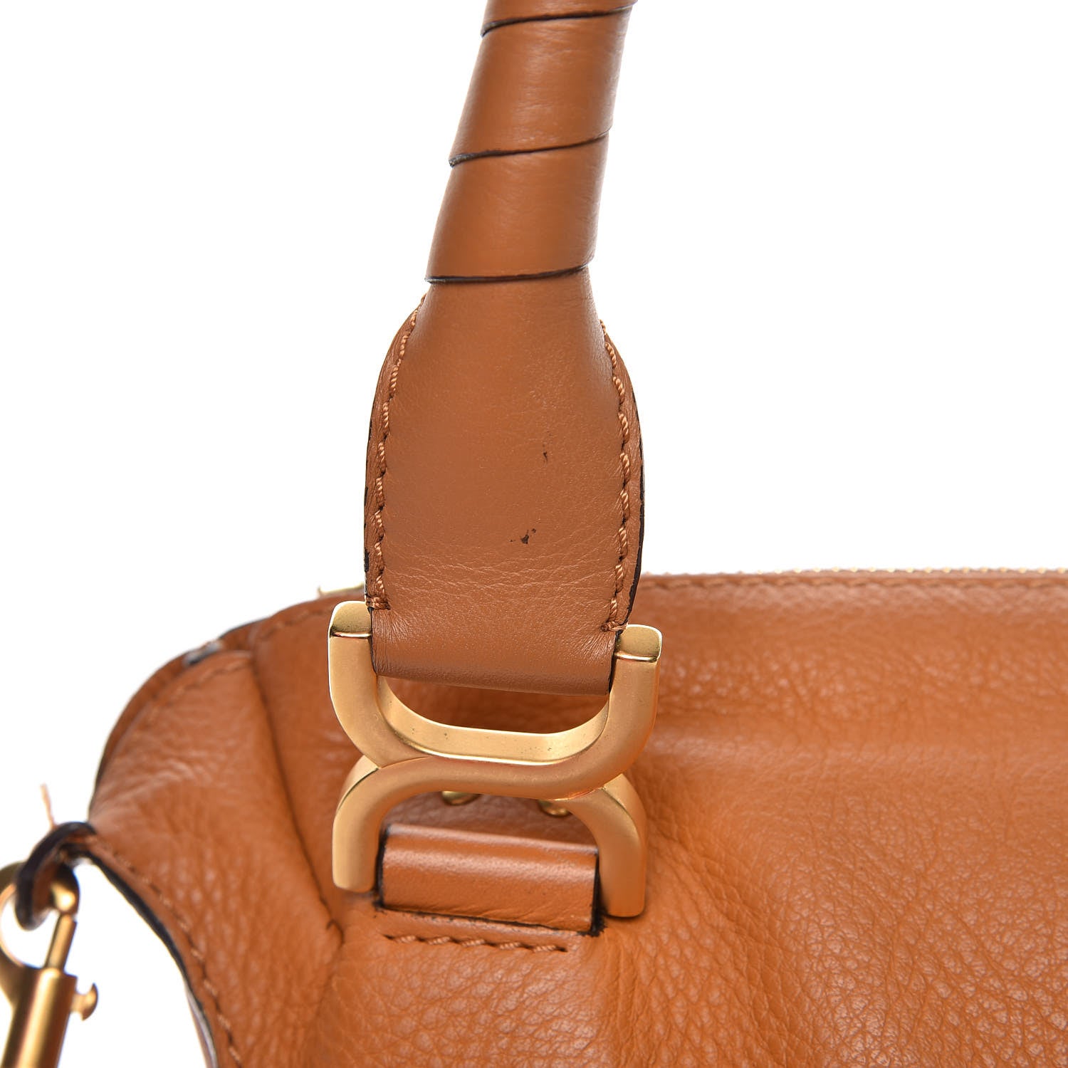 Chloe Calfskin Medium Marcie Satchel Brown Sugar 14 of 16