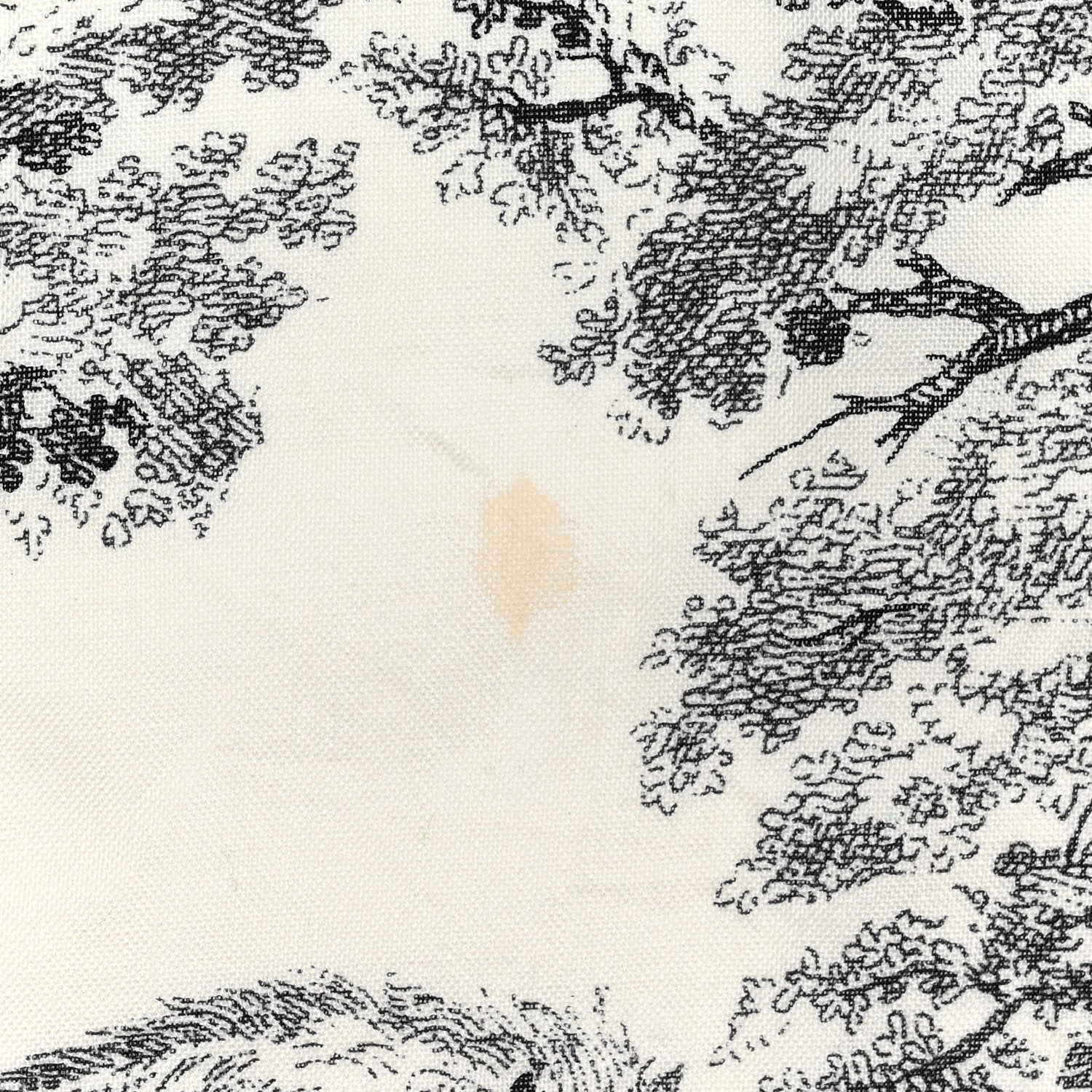 Christian Dior Cotton Toile De Jouy Shawl Black 4 of 5